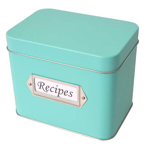 galvanized metal recipe box|Amazon.com: Metal Recipe Box.